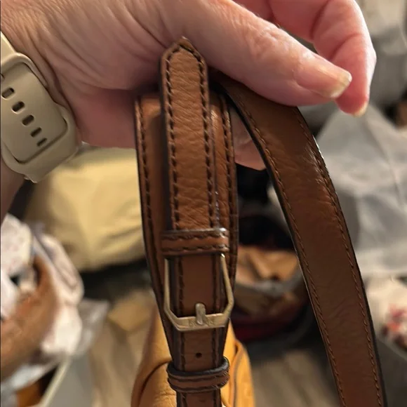 MCM Orange Leather Bag